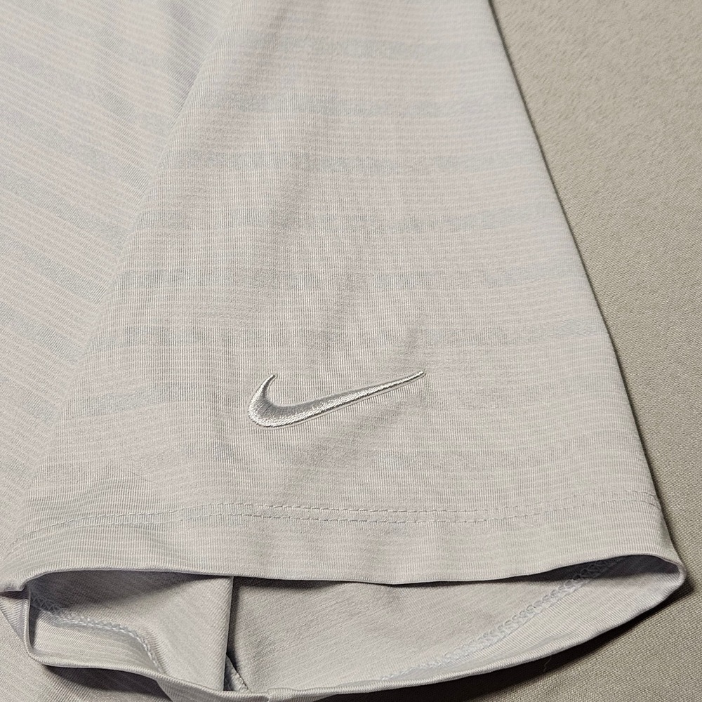 Nike Dri-FIT Polo Mens XL Grey Striped Short Sleeve Golf Shirt BV6848-043 - Picture 3 of 10